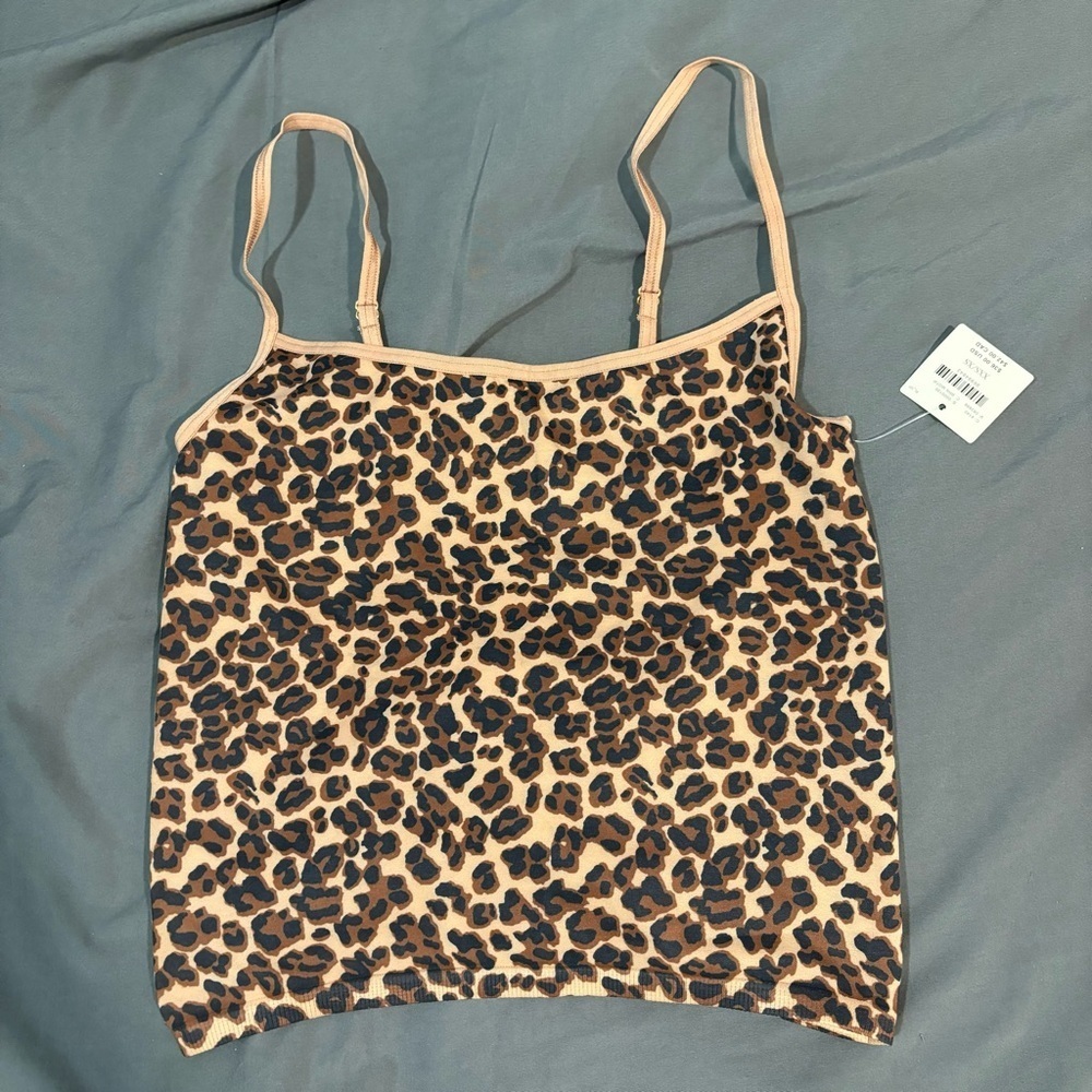Anthropologie Cheetah Seamless Tank